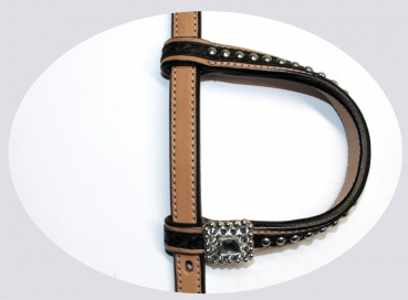 "SN Tack" Kopfstück - Doppeleinohr - Show - HS159