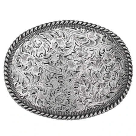 AE Belt Buckle - Oval - Barbwire