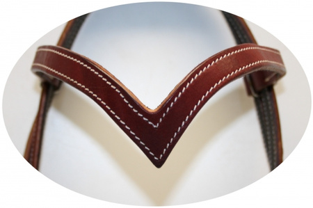 "SN Tack" Kopfstück - V-Stirnband - Show - HS180