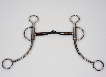 Shanked Snaffle Bit - Stainless Steel - BS Mundstück - 5"