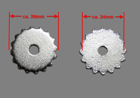 Sporenräder - Paarweise (2 Stück) - Durchmesser 26mm - 2584202