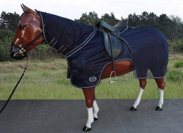 "TOP SCORE" Ausreitfliegendecke mit Halsteil - 76" und 78" - NAVY