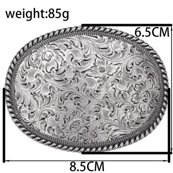 AE Belt Buckle - Oval - Barbwire