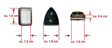 "ILC" Buckle Set - ROPE EDGED - 19mm (3/4´´) - 1887-01