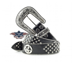 Belt Stars&Stripes STONE-3 black
