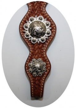 SN Tack Kopfstück - Doppeleinohr - Show - HS009