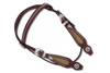 bridle westernowe lptrick z wkładką z prawdziwego włosia, nitami i srebrnymi, miedzianymi klamrami