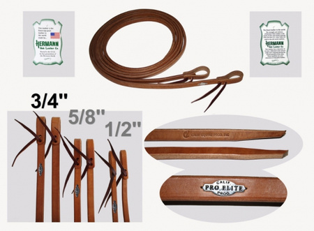 "California Pro Elite Series" (ex. CHAMPION) - Premium Harness Zügel - dicke Enden  - 8 ft. (240cm) lang - 3/4'' (19mm)