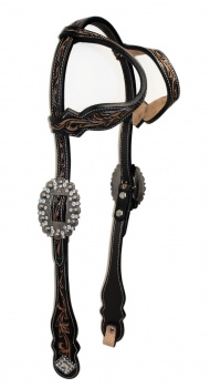 SN Tack Kopfstück - Doppeleinohr - Show - HS-SET040