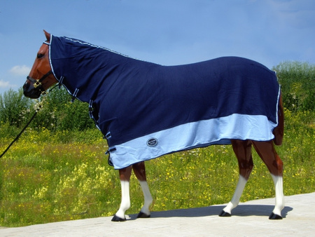 "TOP SCORE" Abschwitzdecke - HALSTEIL - NAVY / ROYAL - 76" & 78"
