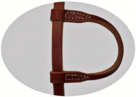 "BCL" Kopfstück Einohr - Harness Leather - Stitched - Edelstahl Schnallen