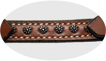 "EE Tack" Kinnriemen - Show - Rowel Concho Tack - MITTEL