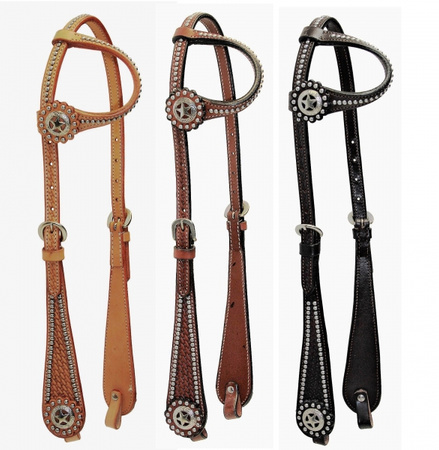 EE Tack Kopfstück - Einohr - SPOTS - 3 Farben