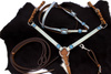 brokatowy zestaw lptrick bridle + napierśnik w rozmiarze pony