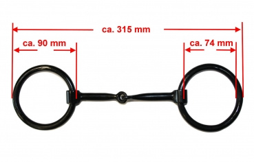 "KS"  Heavy Iron Ring Snaffle Bit  – 5´´ (201433)