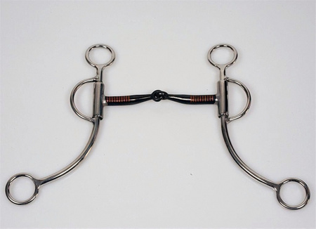 Shanked Snaffle Bit - Stainless Steel - BS Mundstück - 5"