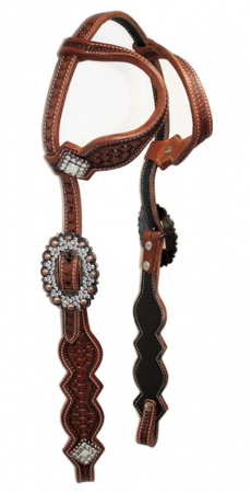 "SN Tack" Kopfstück - Doppeleinohr - Show - HS160