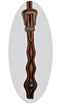 "EE Tack" Kopfstück - Stirnband - Show - S-2024