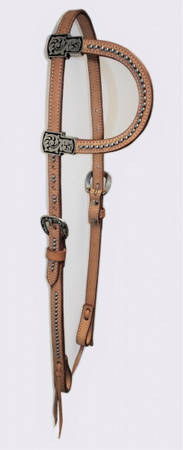 "EE Tack" Kopfstück Einohr - Show - HELL - WX-2067