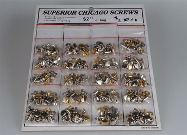 Chicago Screw Card Set (20 Tüten á 10 Stück)