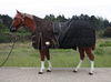 "TOUGH HORSE" - Regendecke - Half Neck - MIT Unterdecke (300gr.) -1680D - SCHWARZ - 74" (125cm) bis 78" (145cm)