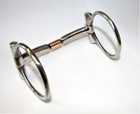 "KS" SS B. Allen D-Ring Snaffle – Copper Roller – (20443)