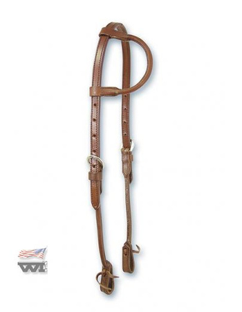 bridle wi oneear round / na jedno ucho / ciemny brąz