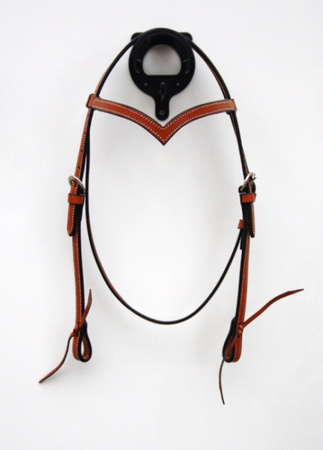 EE Tack Eco Kopfstück - MITTELBRAUN - V Stirnband