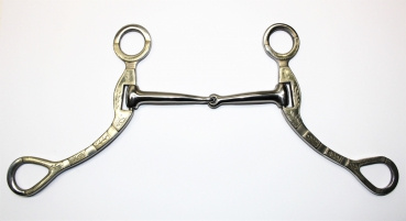 "KS" SS Shank Snaffle Bit - Show - 5 '' od. 5,5 '' (25113)