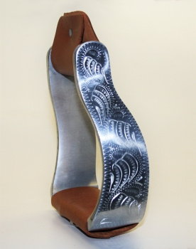 HYX Alu Steigbügel - graviert & gebogen - 1 1/2 ''