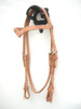 "EE Tack" Harness Kopfstück - Herman Oak Leather - "V" -Stirnband - Quick Change