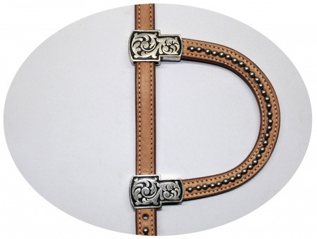 "EE Tack" Kopfstück Einohr - Show - HELL - WX-2067