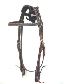 "EE Tack" Kopfstück - Latigo Stitched - Stirnband