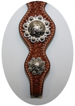 SN Tack Kopfstück - Doppeleinohr - Show - HS009