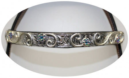 "EE Tack" Kopfstück - Stirnband - SHOW - Mittel - L127