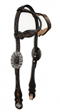 SN Tack Kopfstück - Doppeleinohr - Show - HS-SET040