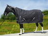 TOUGH HORSE - Regen Winterdecke - HALF NECK - 1200D - 300g filling - SCHWARZ - Größen 74´´(125cm) bis 80´´ (155cm)