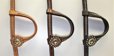 "EE Tack" Kopfstück - Einohr - SPOTS - 3 Farben