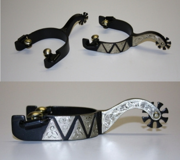 KY Show Sporen - Black Steel mit Silver