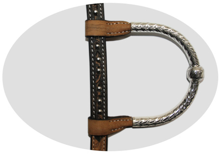 CE Classic Show Kopfstück - Sterling Silver Coated - 1 Ohr - AS6007