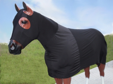 Stretch Sheet mit Reissverschluss - verschiedene Größen - SCHWARZ