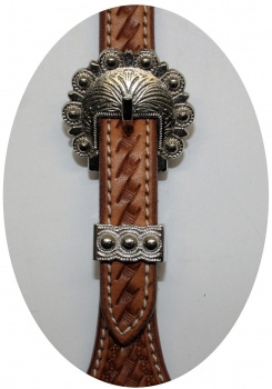 SN Tack Kopfstück - Doppeleinohr - Show - HS009