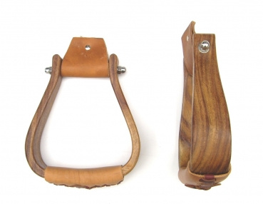 "EE Tack" Deluxe Holzsteigbügel - BREIT - 15,5cm Innenbreite - (WX-2406)