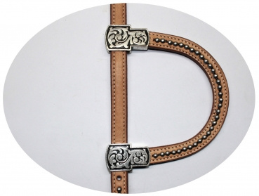 "EE Tack" Kopfstück Einohr - Show - HELL - WX-2067