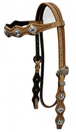 SN Tack Kopfstück - Stirnband - Show - HS018