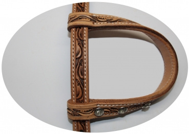 SN Tack Kopfstück - Doppeleinohr - Show - HS-SET025