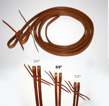 EE Tack Herman Oak Harness Leder Zügel - 5/8 '' - 16mm - ca. 8 ft. / 240cm lang