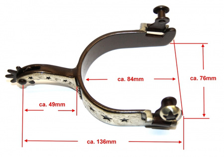 "KS" Antigue Show Spurs – STARS (382360BR)