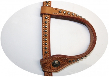 EE Tack Kopfstück - SHOW - Einohr - HELL oder MITTEL - #A-109