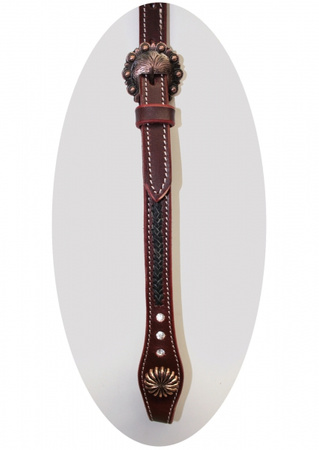 "EE Tack" Kopfstück - SHOW - Fut. Stirnband - AJ-104